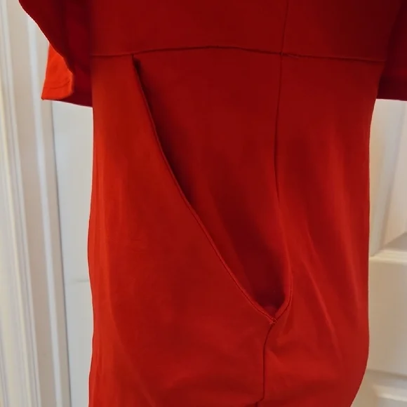 Rolla Coster Red Ruffled Classic Strapless Bodycon Dress Size M - Picture 4 of 8